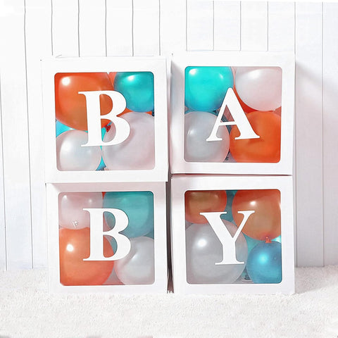 Baby Boxes with Letters for Baby Shower,Baby Shower Gender Reveal Decor
