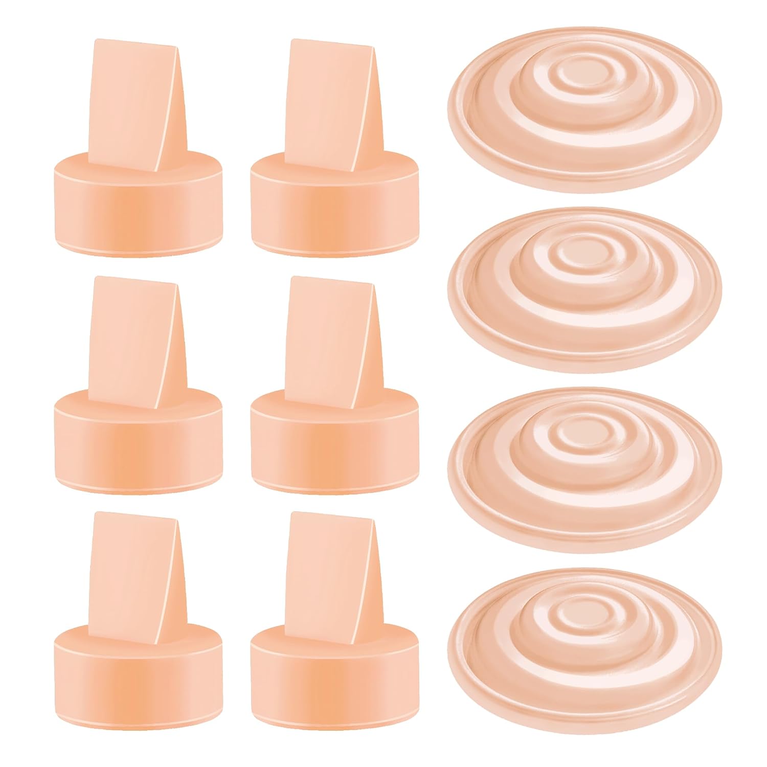 Maymom Pump Parts Compatible with Spectra S1 S2 Syngergy Gold Replace Duckbill Valve Not Original Spectra S2 Replacement Pump Parts (10 Piece Orange)
