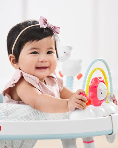 Skip Hop Baby Activity Center: Interactive Play Center with 3-Stage Grow-with-Me Functionality, 4mo+, Silver Lining Cloud