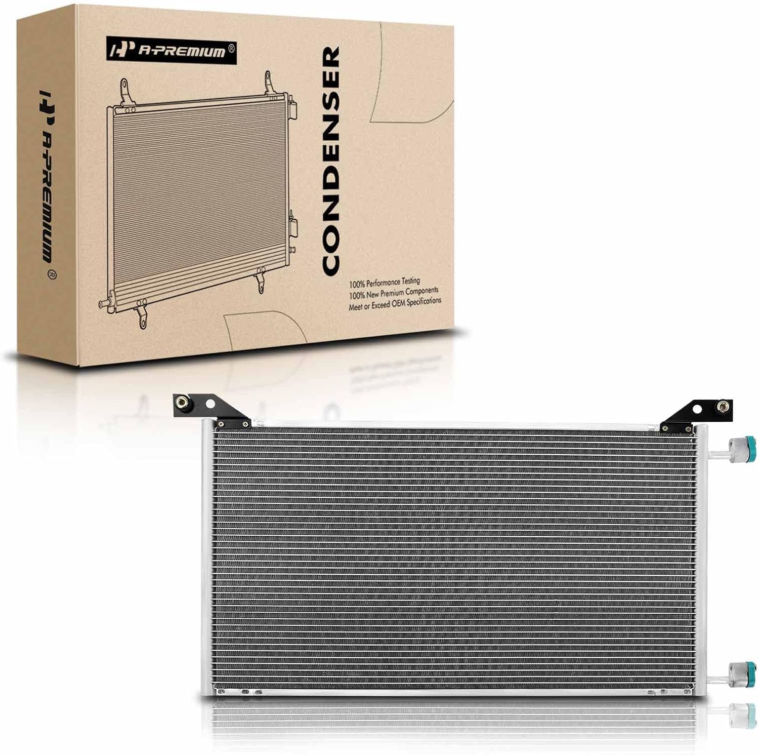 A-Premium Air Conditioning Condenser Compatible with Chevrolet & GMC