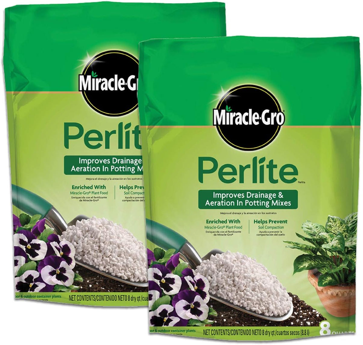 Miracle-Gro Perlite, 8 qt. (2-Pack)