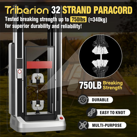 Paracord Rope 750 lb - 1000ft / 500ft / 200ft / 100ft 5/32" Parachute Cord 4MM 12-Strand para Cord - Heavy Duty Spool String for Survival,Camping Gear, Survival Bracelet, Clothesline