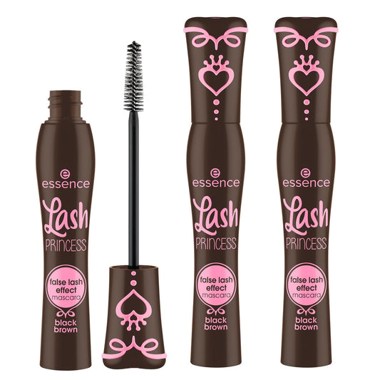 essence | Lash Princess False Lash Effect Mascara Brown (3 Pack) | Intense Volume, Length & Definition | Vegan, Cruelty Free & Paraben Free