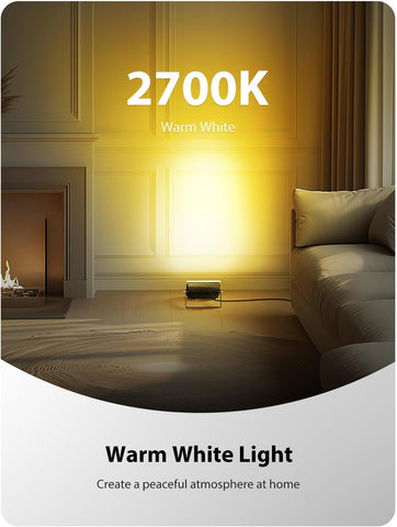 Onforu RGBW LED Flood Light DIY Color Changing Uplights with Remote, 6 Pack