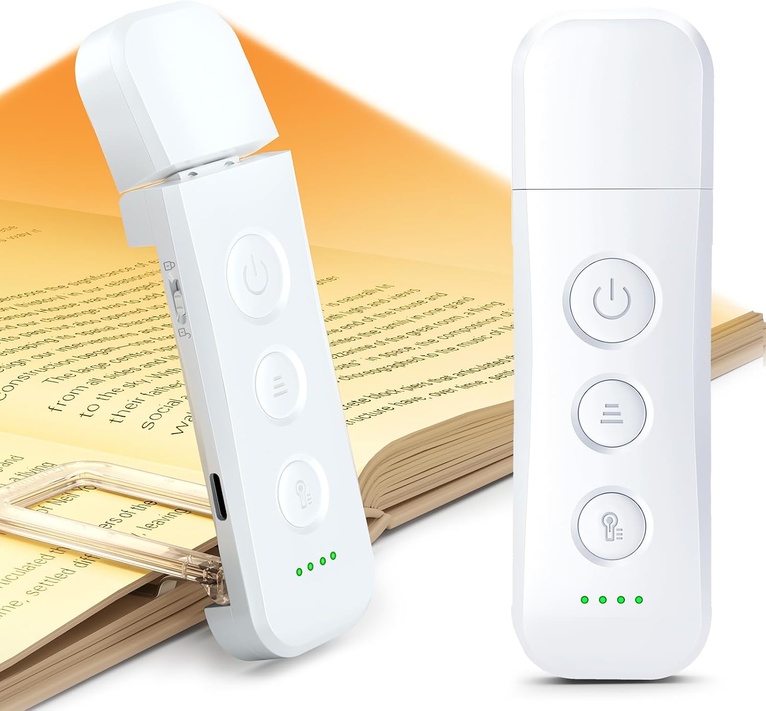 Glocusent 12 LED Book Light,Portable USB-C Book Lights for Reading at Night