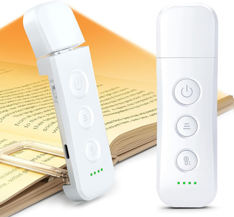 Glocusent 12 LED Book Light,Portable USB-C Book Lights for Reading at Night