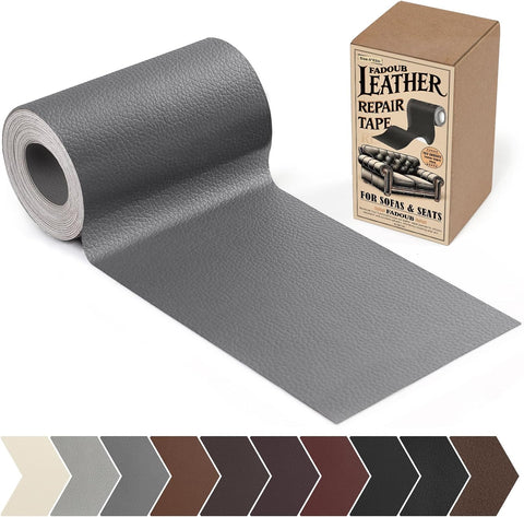 Leather Repair Patch, Leather Repair Tape for Furniture Dark Gray