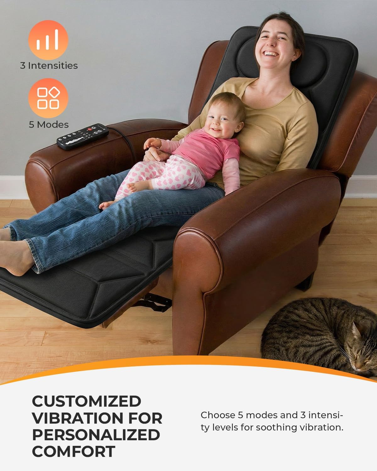 CooCoCo Full Body Massage Mat with Enhanced Heat, Vibration, 66.5"x17.3"