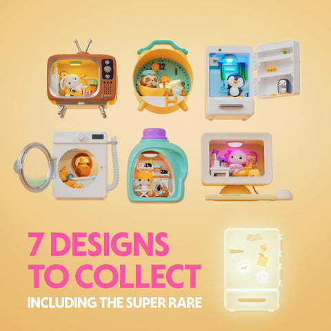 STARBOX Nook Nooks Series 1 Blind Box Collectible Mini Collectible Animal Figurines with Themed Scenes and Surprise Accessories, Toy for Ages 3+.