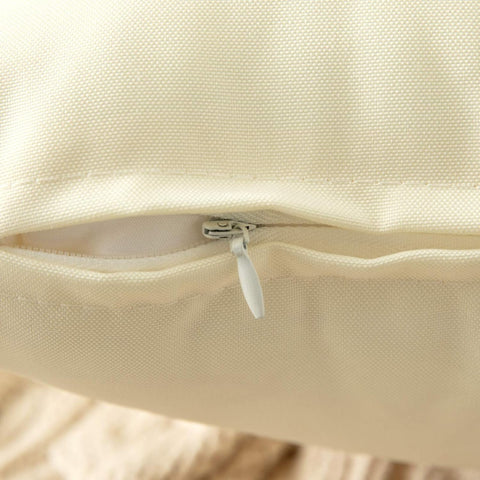 MIULEE Decorative Outdoor Waterproof Pillow Covers 20x20 Beige