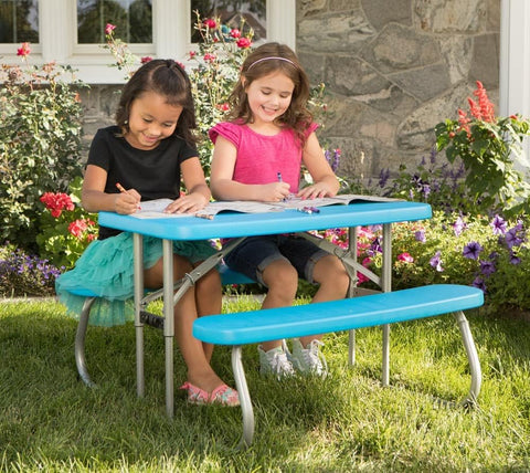 LIFETIME Kids Picnic Table, 35 Inch, Blue