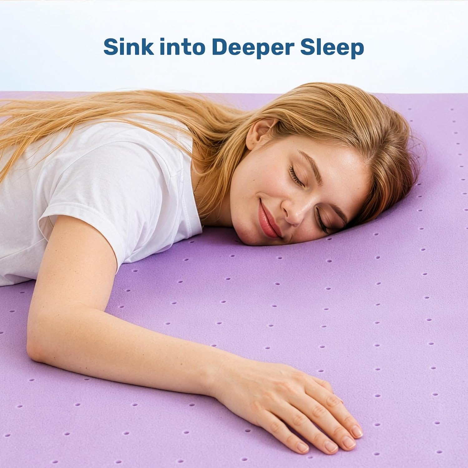 Sweetcrispy 1.5 Inch Full Cooling Gel Memory Foam Mattress Topper