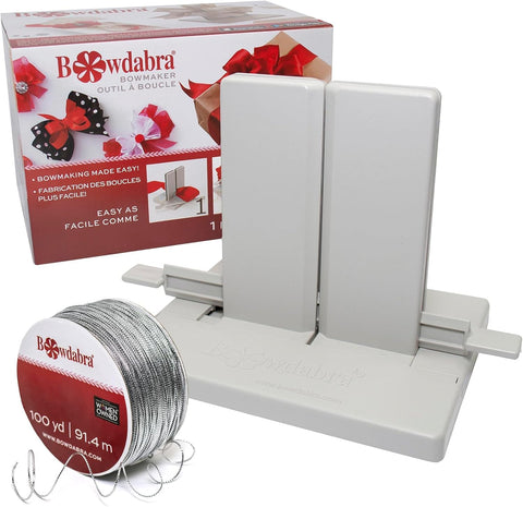 Morex Ribbon Mini Bowdabra Bow and Favor Maker, Grey