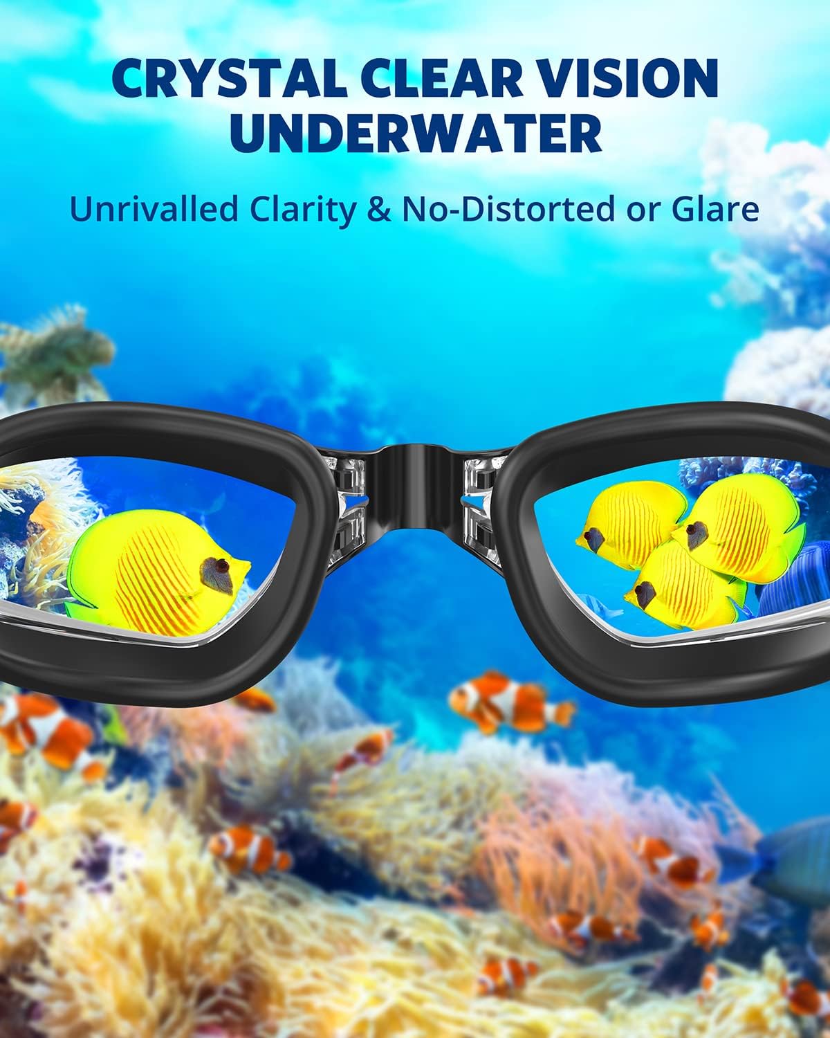 Aegend Swim Goggles, Swimming Goggles No Leaking Full Protect Adult Youth