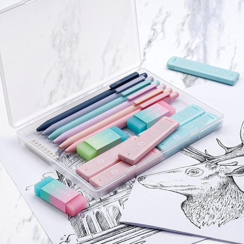 Four Candies Cute Mechanical Pencil Set, 6-Pack 0.5/0.7mm