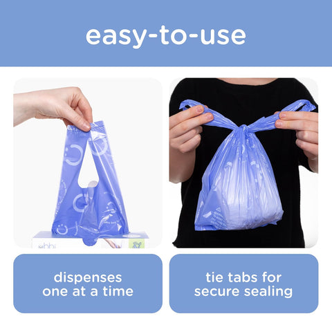 Ubbi Disposable Baby Diaper Sacks, Lavender Scented, 200 Count