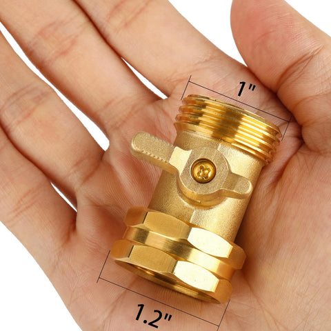 2 Pack Garden Hose Shut Off Valve - Extended Handle