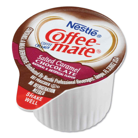Nestle Coffee mate Coffee Creamer, Salted Caramel Chocolate, Liquid Creamer Singles, Non Dairy, No Refrigeration, 0.375 fl oz Tubs (Pack of 200)