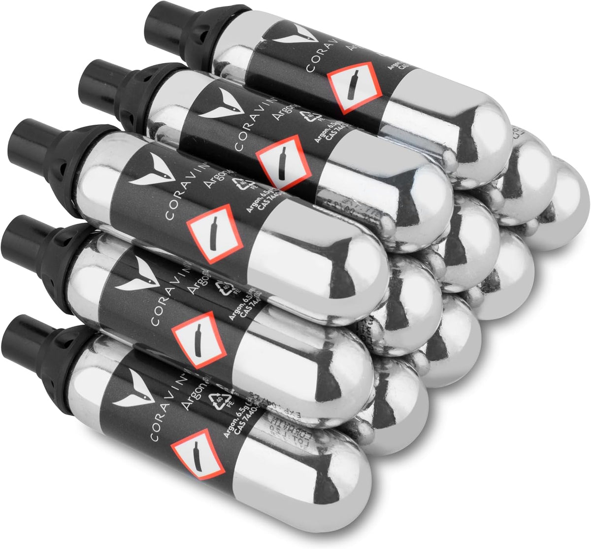 Coravin Pure Argon Capsules - 12 Pack - Wine Argon Gas Cartridges