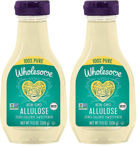 Wholesome Sweeteners 11.5-Ounce Allulose, Zero Calorie Sweetener, Keto Friendly, Non GMO, Non-Erythritol, Gluten Free & Vegan Liquid Sweetener, 6 Pack
