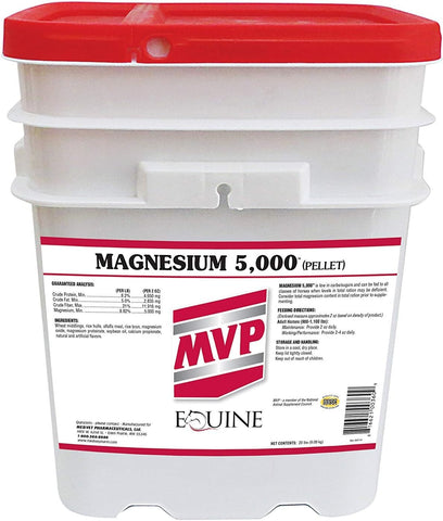 Magnesium 5000 (20lb) Calming/Metabolism/Muscle Function Support for Horses