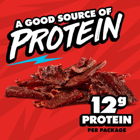 Jack Link's MrBeast Sweet & Hot Beef Jerky - (10 Pack) 1.25 oz | Bag - Ready to Eat Protein Snacks - 12g Protein per Serving - Made with 100% Real Beef