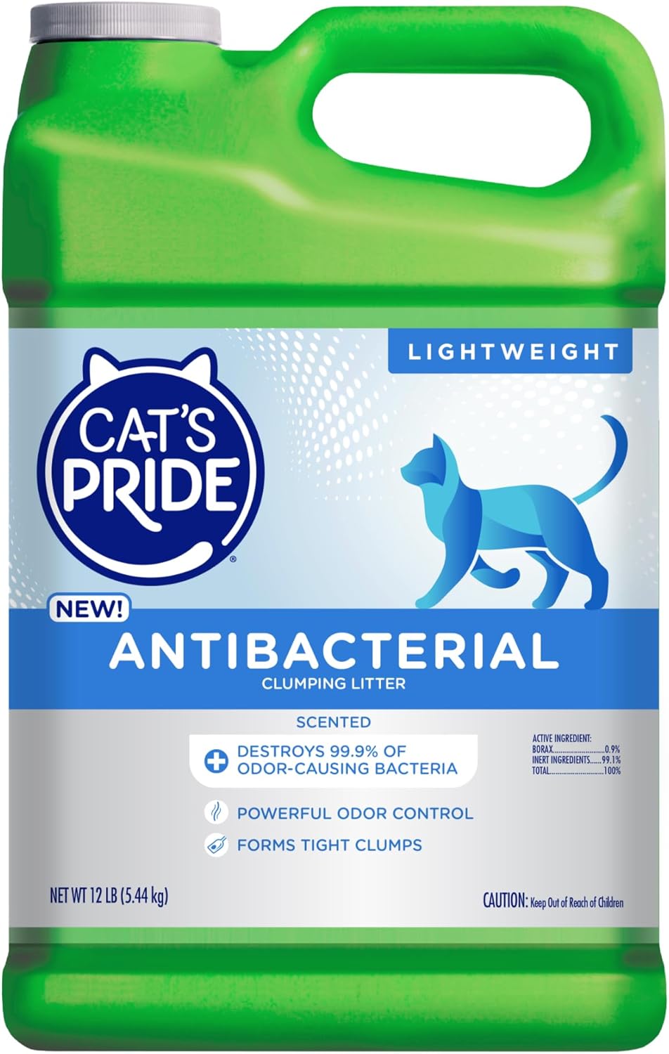 Cat's Pride Antibacterial Litter, Odor-Eliminating Scented 12lb