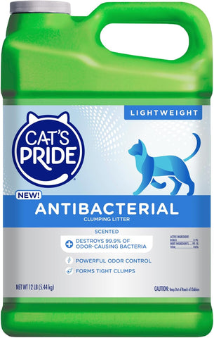Cat's Pride Antibacterial Litter, Odor-Eliminating Scented 12lb