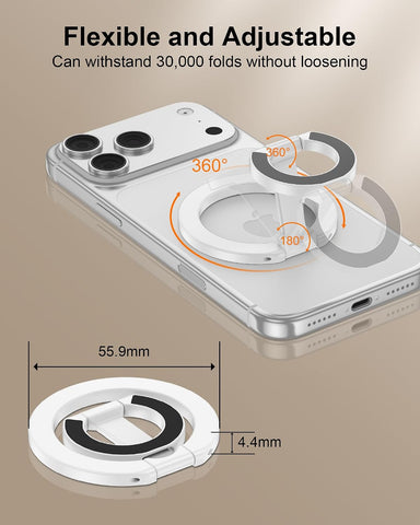 Magnetic Phone Ring Holder for iPhone 17 Pro Max/17Pro/Air/17/16 Pro/15/14