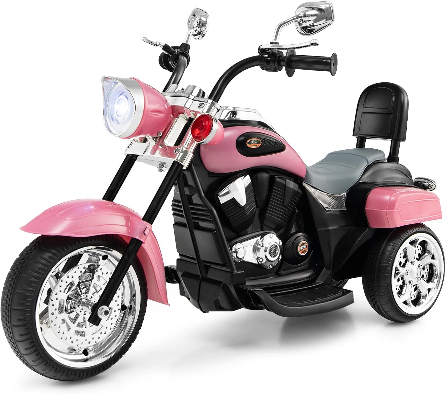 Costzon 6V Ride on Chopper Kids Motorcycle with Horn, Headlight (Pink)