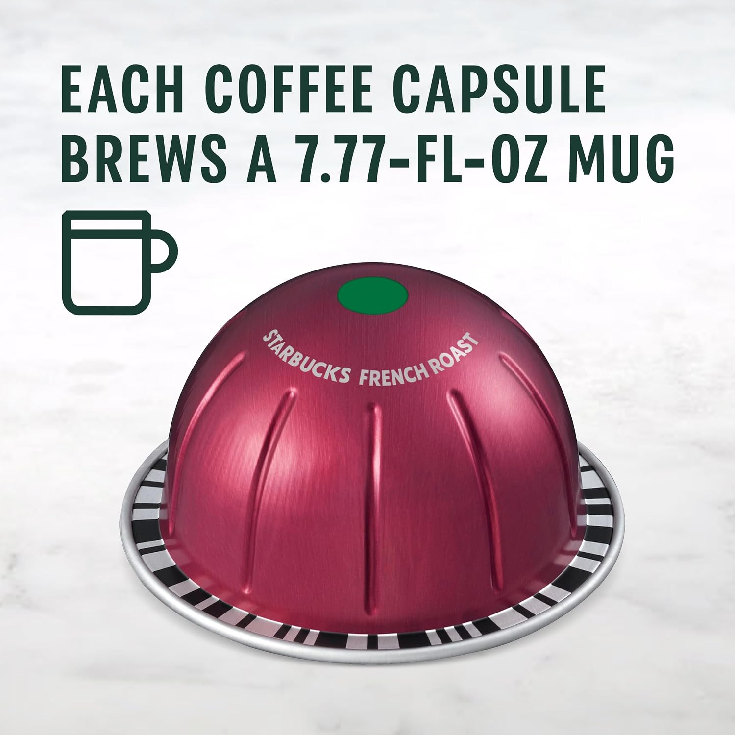 Starbucks by Nespresso Vertuo, French Roast, Dark Roast Coffee, 32-count Coffee Pods, Brews 7.8 oz.