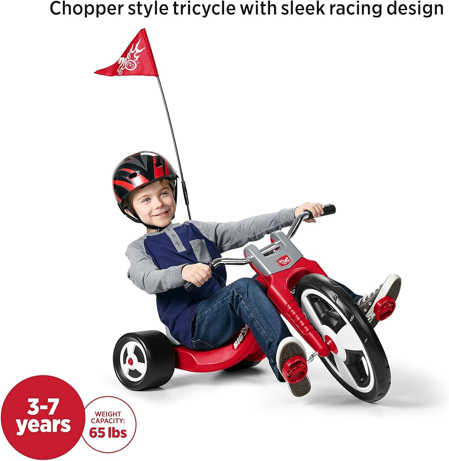 Radio Flyer Big Flyer Sport, for Kids 3-7, Tricycle for Kids