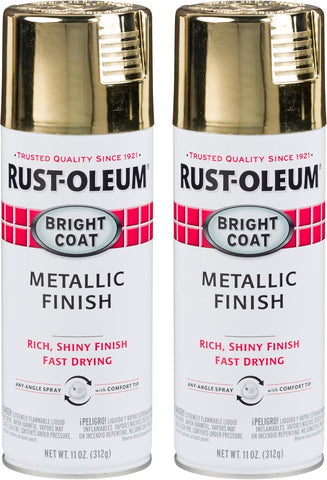 Rust-Oleum Stops Rust Bright Coat Metallic Spray Paint, Gold