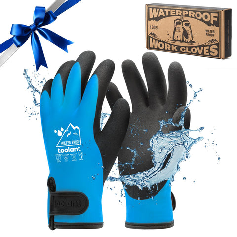 toolant 100% Waterproof Winter Work Gloves, Thermal Insulation with Grip