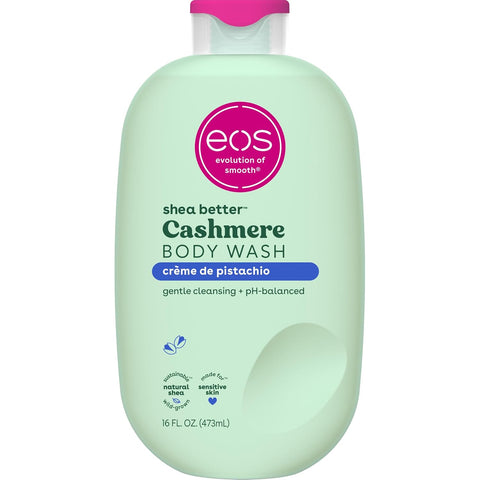 eos Cashmere Body Wash- Crème de Pistachio, Creamy Shea Gel, 16 fl oz