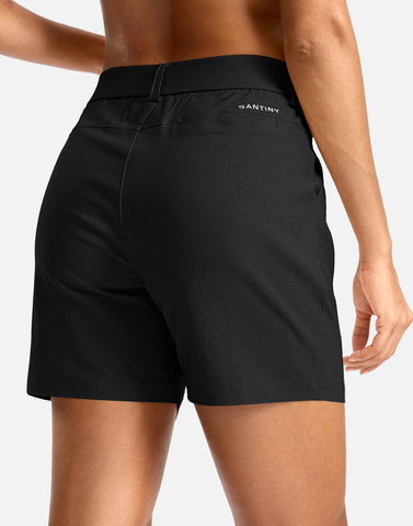 SANTINY Women's 5"/7" Hiking Golf Shorts with Pockets Quick Dry Lightweight