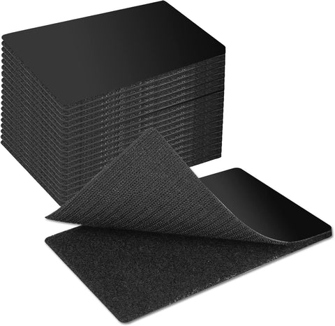 Art3d 48 Sets Hook and Loop Tape Sticky Back, 4"x6" Double-Sided Command Adhesive Strip Heavy Duty
