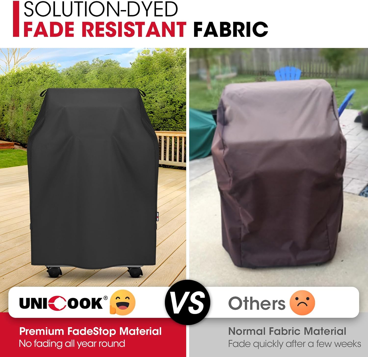Unicook 32 Inch Small Grill Cover for Outdoor Grill Heavy Duty Waterproof