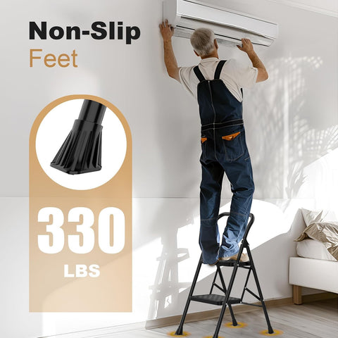 HBTower 2 Step Ladder, Step Stool for Adults