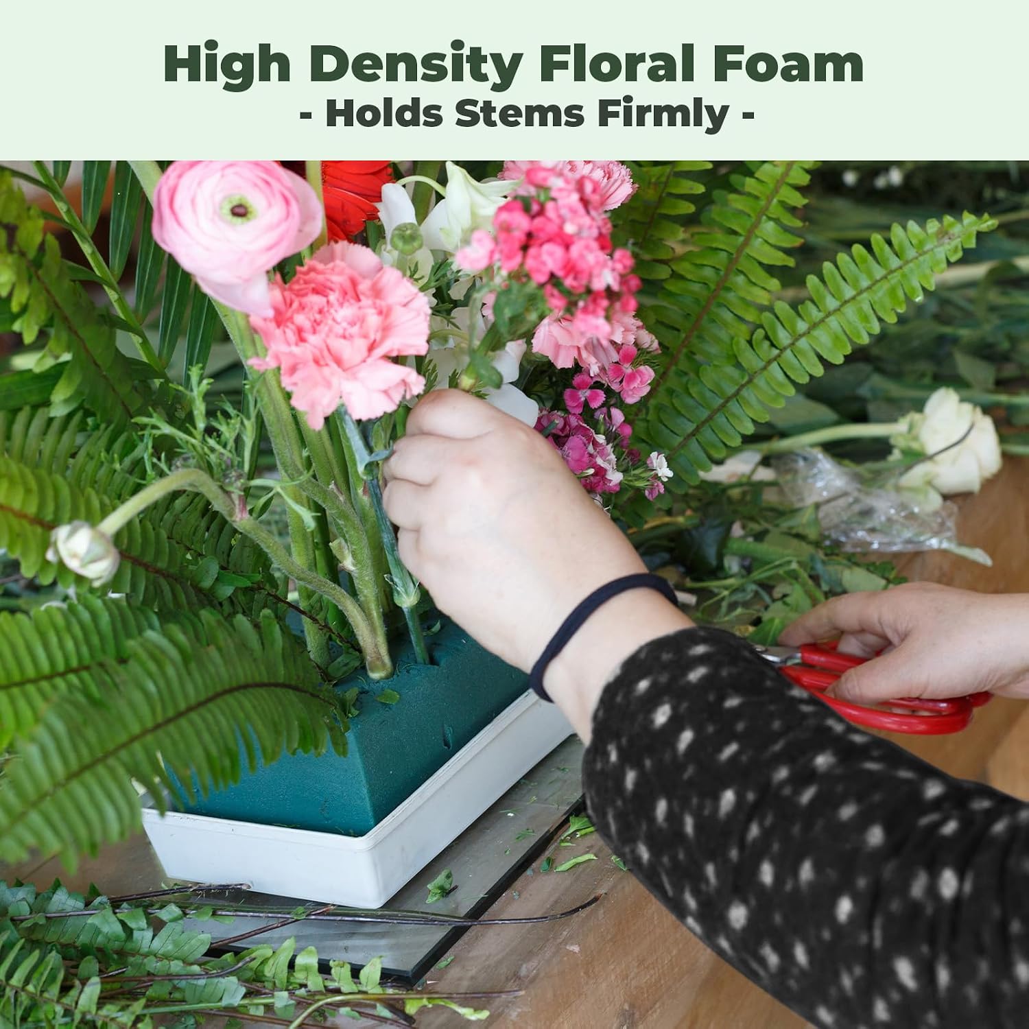 Large 6 Pack Floral Flower Foam Blocks, Styrofoam for Flower Arrangements