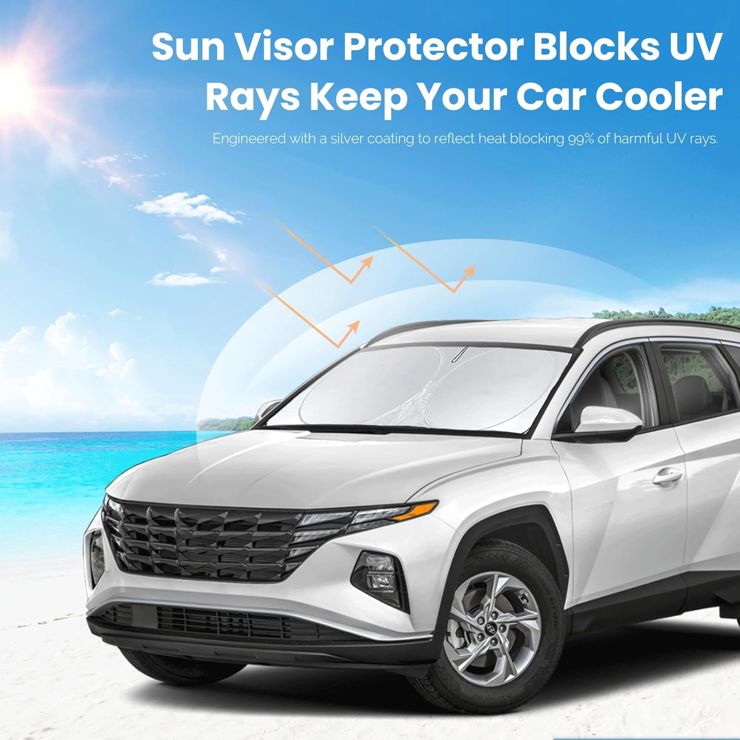 Windshield Sunshade for Hyundai Tucson 2022-2026 Front Window Shades