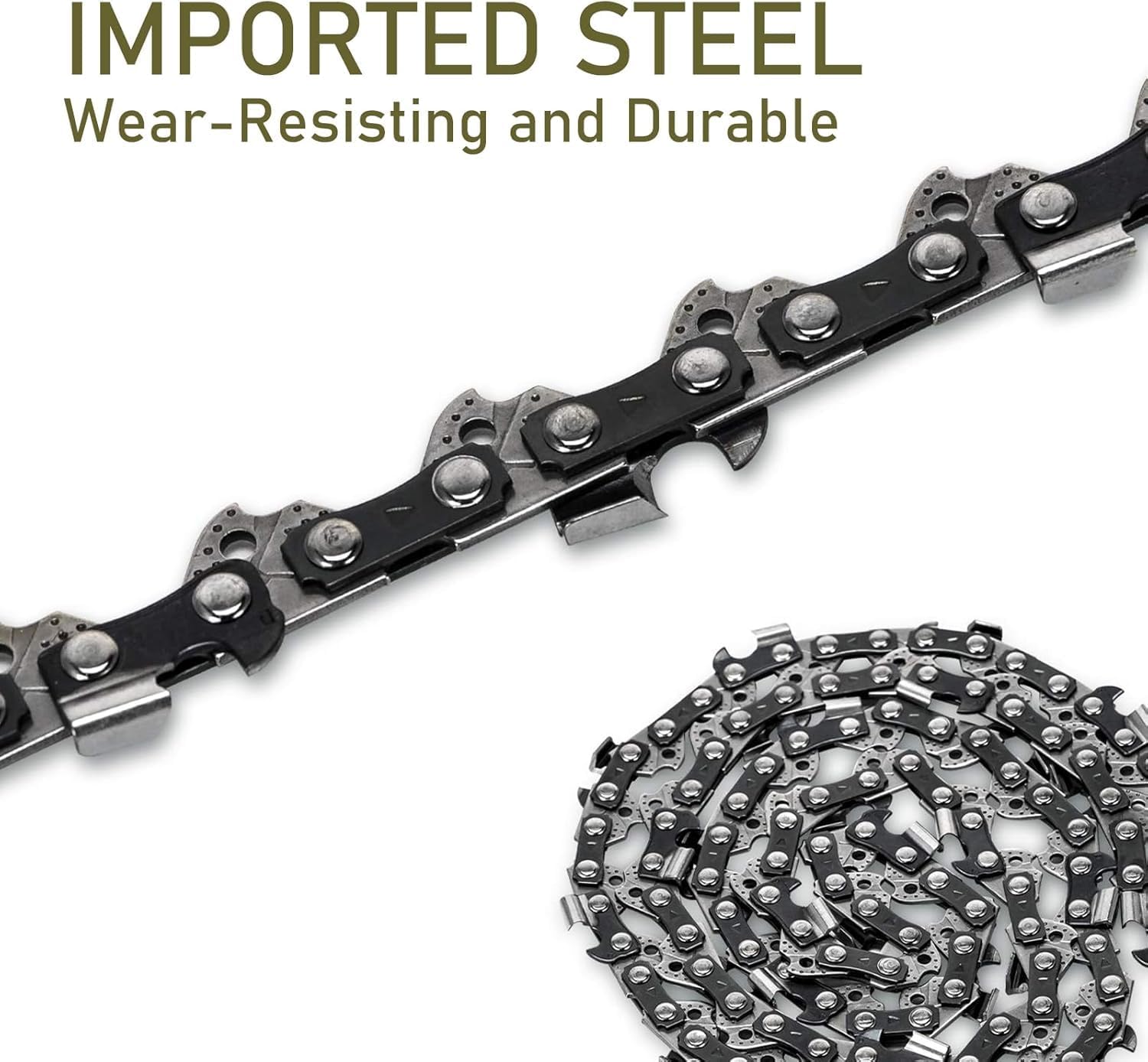 5Pack 14 Inch Chainsaw Chain 52 Drive Links 3/8" LP Pitch .050" Gauge Fits Husqvarna 120, Echo CS-310, Ryobi RY3714, Poulan, Homelite and more