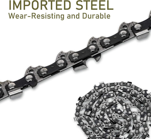 5Pack 14 Inch Chainsaw Chain 52 Drive Links 3/8" LP Pitch .050" Gauge Fits Husqvarna 120, Echo CS-310, Ryobi RY3714, Poulan, Homelite and more