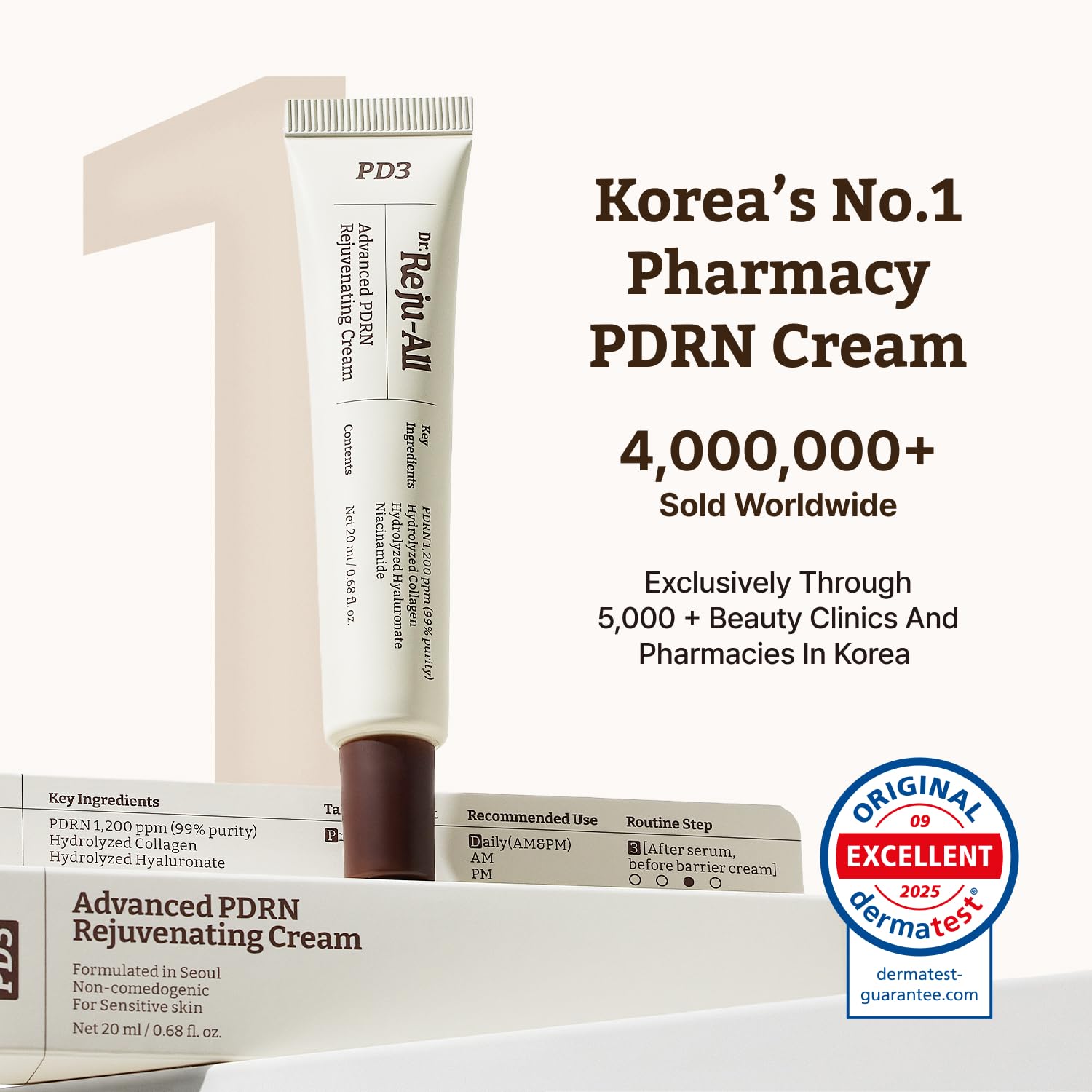 Dr.Reju-All Advanced PDRN Rejuvenating Cream Max 2 Fl Oz