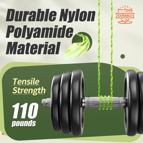 Weed Eater String 0.095 Inch 400FT 1LB Twist Nylon Weed Wacker String