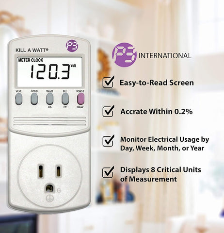 2-Pack P3 P4400 Kill A Watt Electricity Usage Monitor (2-Pack)