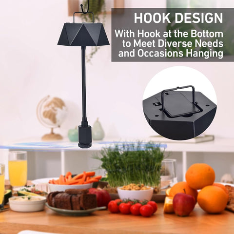 GUIDOT Fly Fans for Food Tables, Fly Control Spinner Table Top Keep Flies Away from Patio Picnic Party Restaurant Kitchen Camping and BBQ