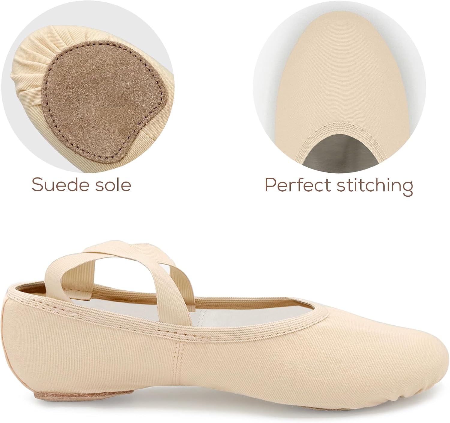 So Danca - SD16 Bliss, Stretch Canvas Split Sole Ballet Shoes for Adults, Women, High Performance