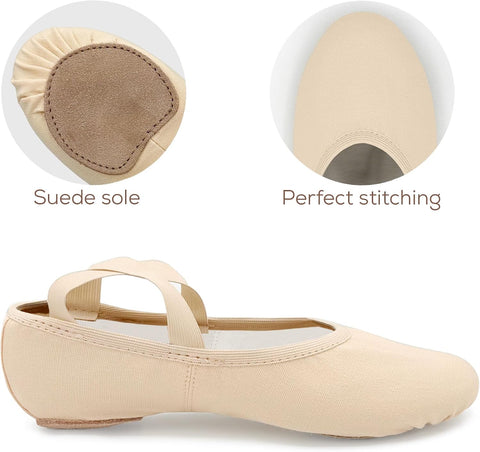 So Danca - SD16 Bliss, Stretch Canvas Split Sole Ballet Shoes for Adults, Women, High Performance