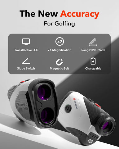 REDTIGER Golf Rangefinder with Slope On/Off,7X Magnification 1200 Yards